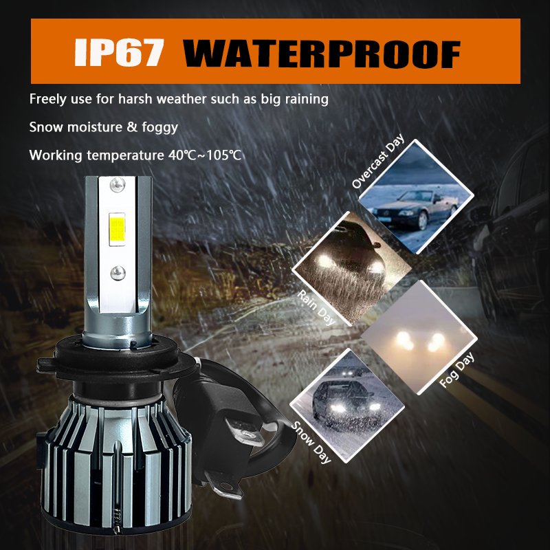 KingEagle M3-H7 CSP LED Headlight Factory Wholesale High Quality H1 H3 H7 H4 9005 HB3 9006 HB4 H8 H11 COB Led Headlight