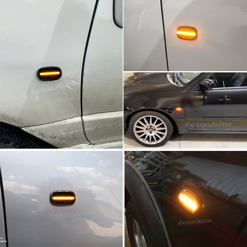 6 Kinds LED Dynamic Side Marker Signal Lights for Toyota Corolla Prius Yaris Vios Hilux RAV4 Camry GS300 Blinker Indicator Lamps