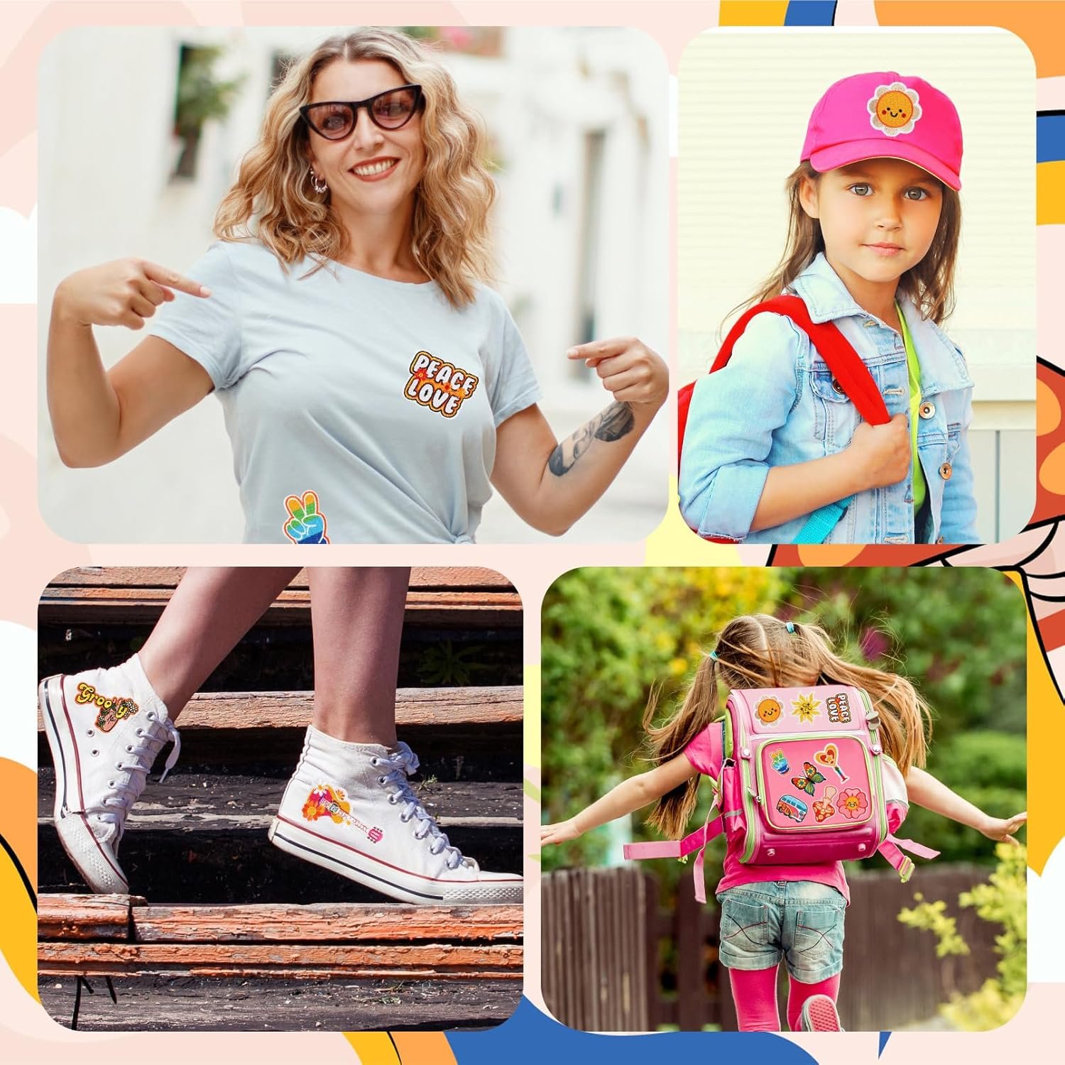Trendy Embroidery Patch Iron on Bag Clothing Dress Eye Bus Heat Press Hat Embroidery Patch for Women Man Hat Diy