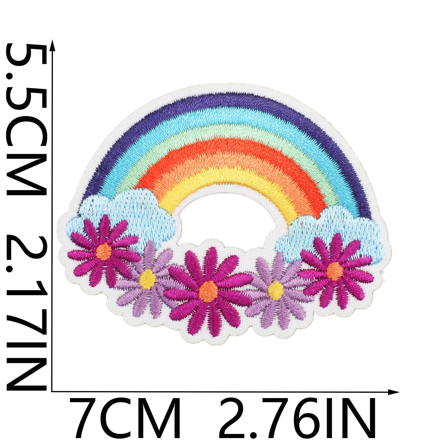 Trendy Embroidery Patch Iron on Bag Clothing Dress Eye Bus Heat Press Hat Embroidery Patch for Women Man Hat Diy