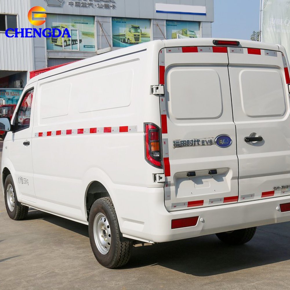 China Hot Sale Foton Refrigerator Van Truck 2 3 5 Ton Automatic Manual Transmission Euro 2 Diesel Electric Van Cargo Mini Bus