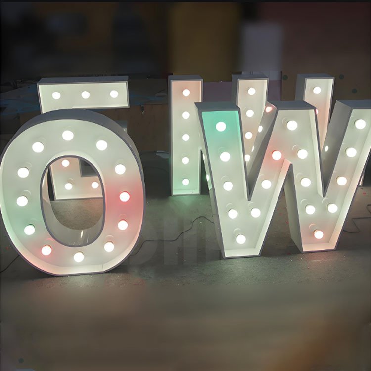 Customised Led Metal Stands 3ft 4ft 5ft Large Giant Big Light up Marquee Letters love for Party Wedding Decorations Event