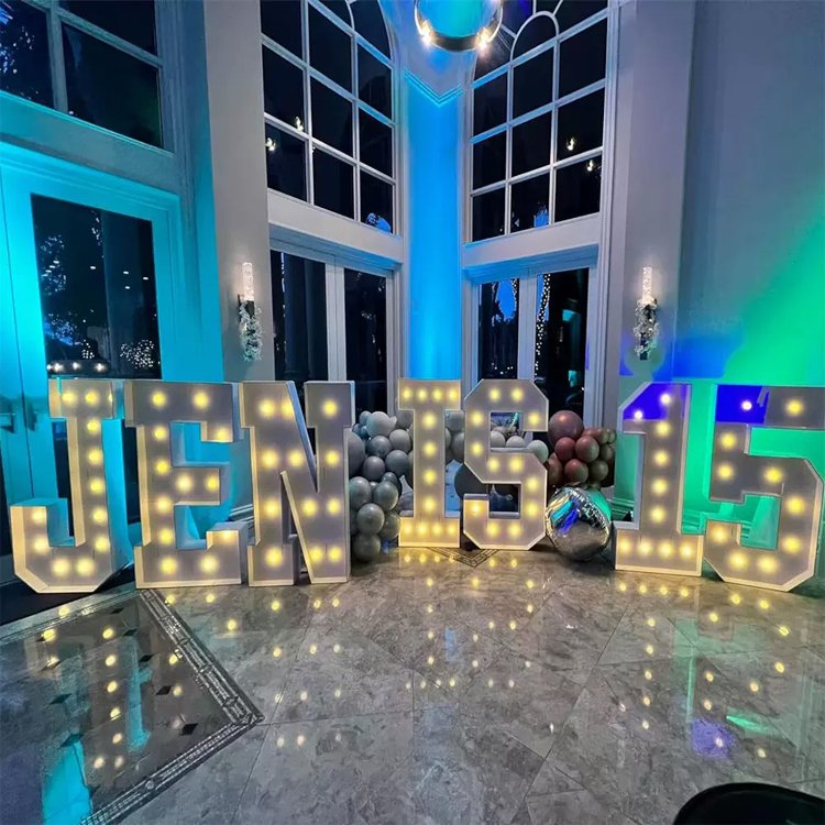 Customised Led Metal Stands 3ft 4ft 5ft Large Giant Big Light up Marquee Letters love for Party Wedding Decorations Event