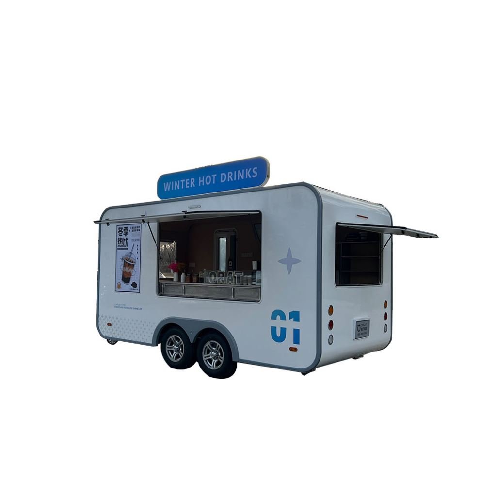 American Standerd Us Mobile Food Consession Trailers Food Cart Mobile BBQ Food Truck With Kitchen