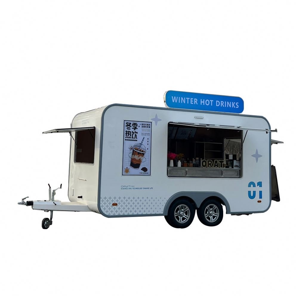 American Standerd Us Mobile Food Consession Trailers Food Cart Mobile BBQ Food Truck With Kitchen