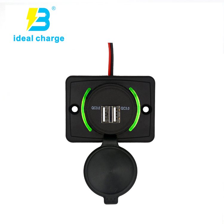 Bus Accessories Electric Car Charger Dual 2 X QC3.0 Seat Charger Socket