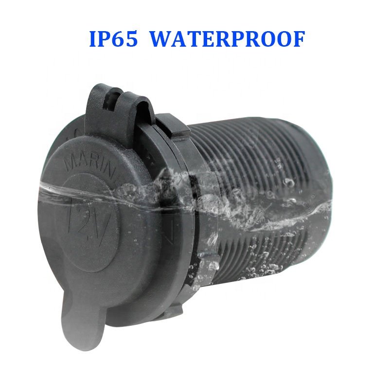 Receptacle USB Outlet 24V Cigar Lighter Socket DC 12V Cigarette Socket for Marine Car