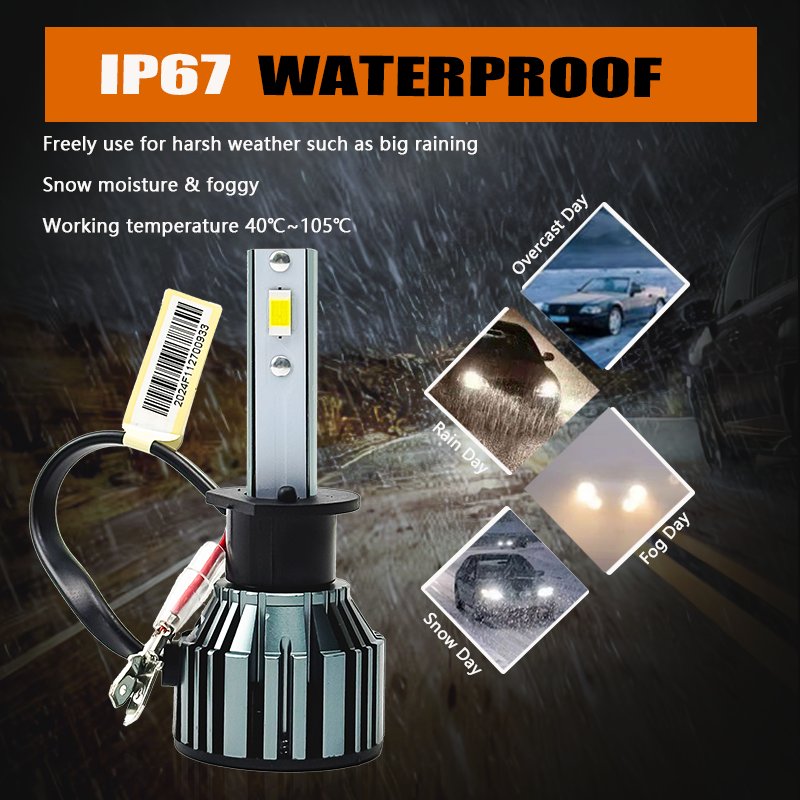KingEagle M3-H1 CSP LED Headlight Factory Wholesale High Quality H1 H3 H7 H4 9005 HB3 9006 HB4 H8 H11 COB Led Headlight