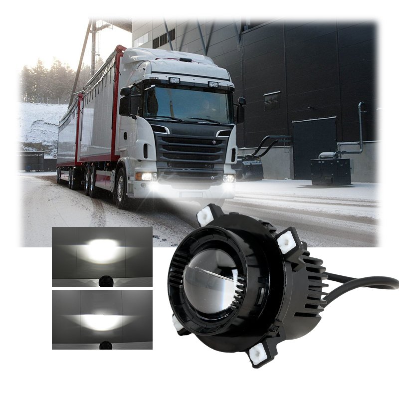 ECE E9 90mm 3.5 Inch LED Sealed Beam Headlight 22W Multifunction High Low Beam With Daytime Running Light