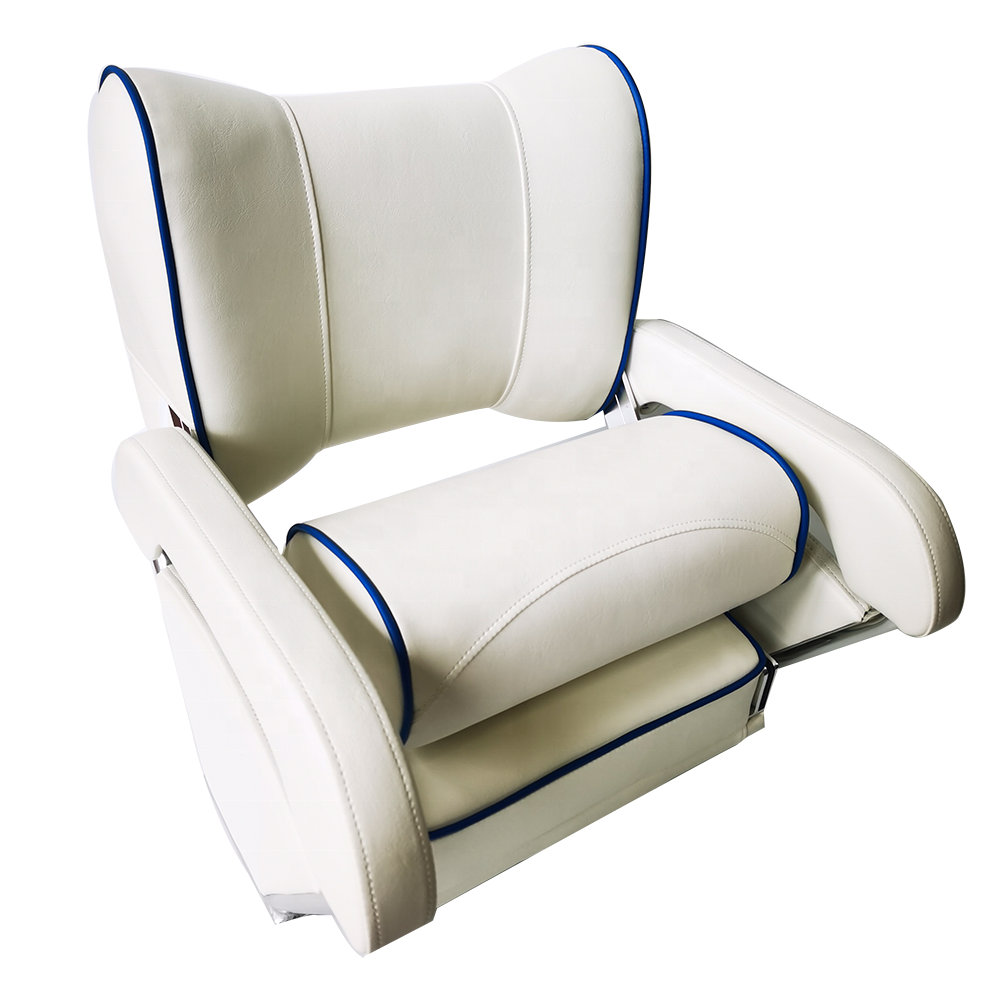 Wholesale Foldable Pontoon Boat Captain Seat Bucket Helm Yacht Deck Chair Marine Supplies Accessories Boat Chair