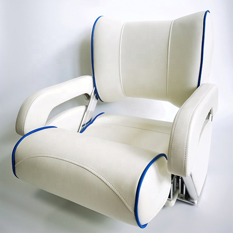 Wholesale Foldable Pontoon Boat Captain Seat Bucket Helm Yacht Deck Chair Marine Supplies Accessories Boat Chair