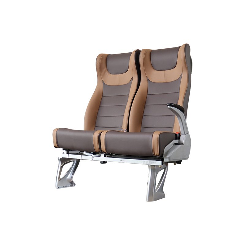 Luxury Two-Person Bus Seat with Armrest and Small Table Customized Color Logo Sport Style Passenger Rear Car Seat