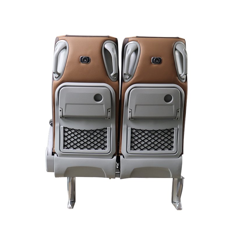 Luxury Two-Person Bus Seat with Armrest and Small Table Customized Color Logo Sport Style Passenger Rear Car Seat