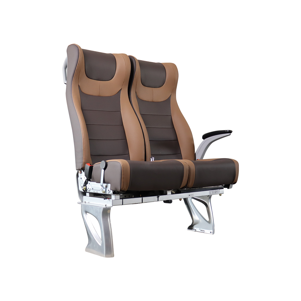 Luxury Two-Person Bus Seat with Armrest and Small Table Customized Color Logo Sport Style Passenger Rear Car Seat
