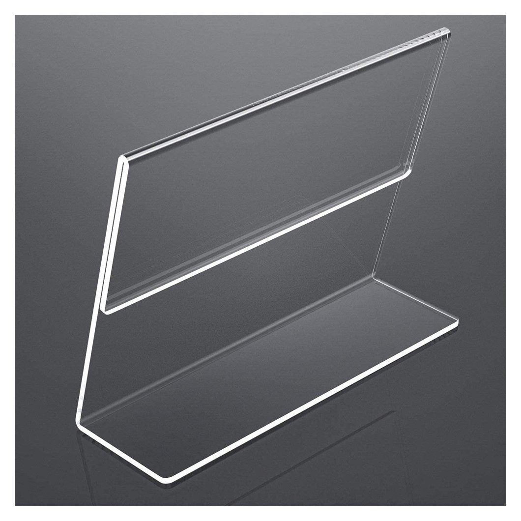 A6 Transparent Acrylic Display Stand A4 A5 Desk Shelf Display Card Stand for Office Business