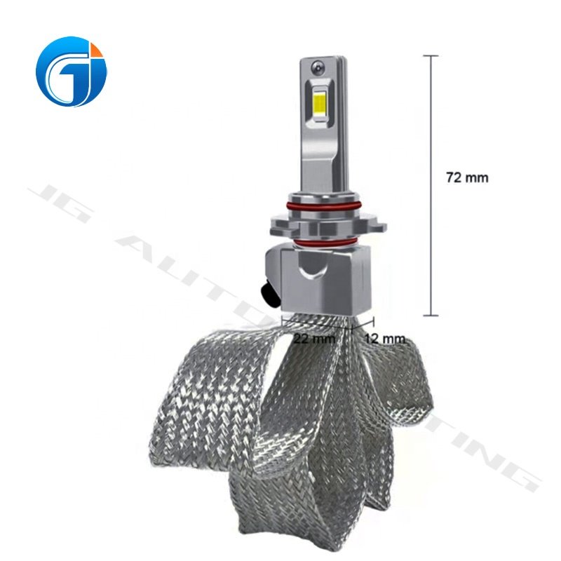 JG New 10C Led Copper Strip Series Fanless Led H4 H7 Car Bulb 3570 CSP Chip 80W 10000LM H1 H11 9005 9006 9012 Led Headlight Bulb