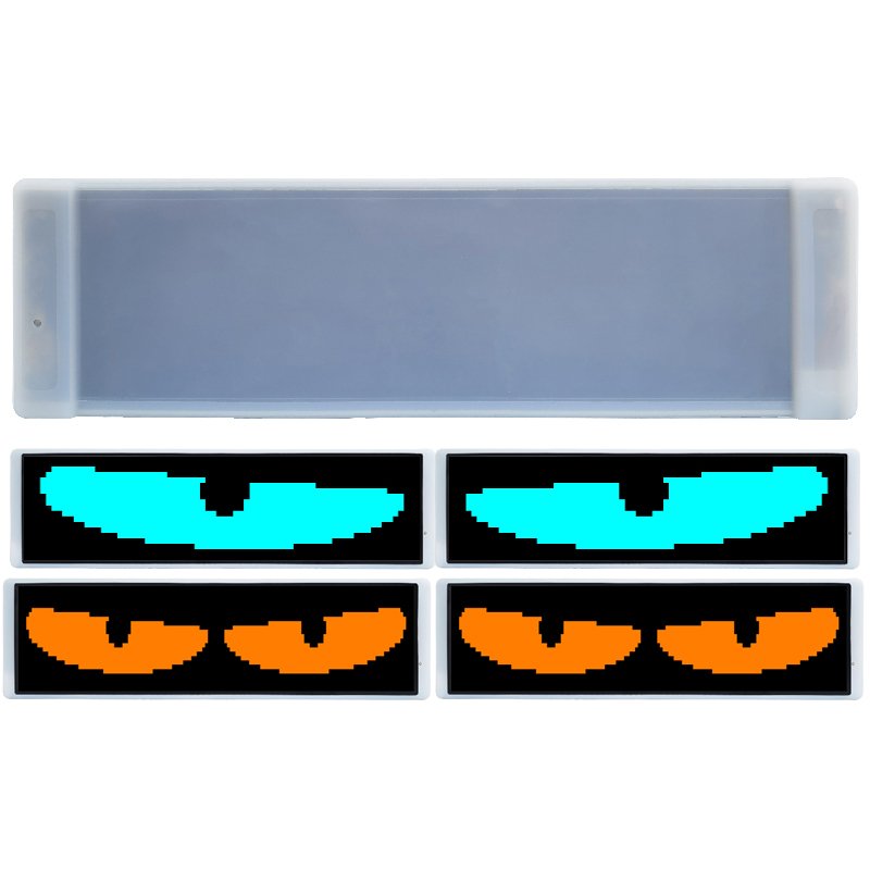 Customizable Vehicle LED Display with Bluetooth Music Visualizer DIY Graphics Interactive Road Safety Tool Truck Car Taxi Screen