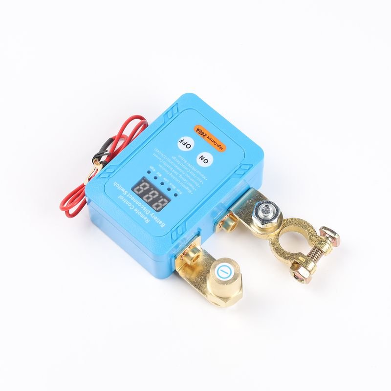 12V Remote Battery Disconnect Switch Anti-Theft Automotive Battery Cut Off Kill Switch With 2 Remote Control Keys for RV Pickup