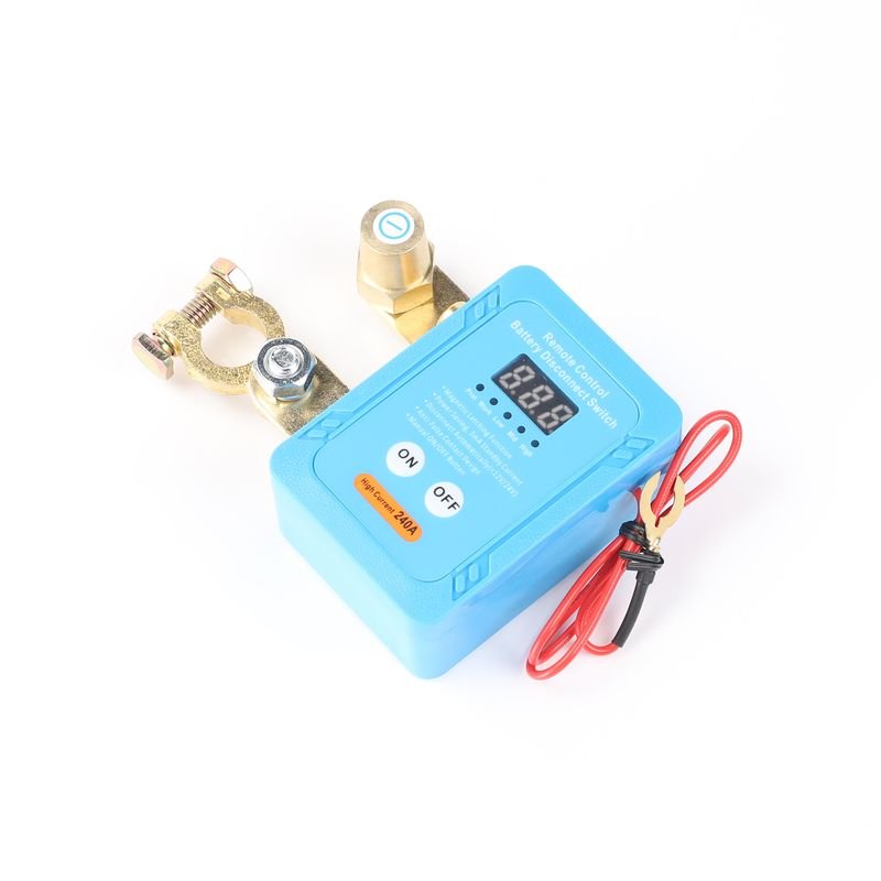 12V Remote Battery Disconnect Switch Anti-Theft Automotive Battery Cut Off Kill Switch With 2 Remote Control Keys for RV Pickup