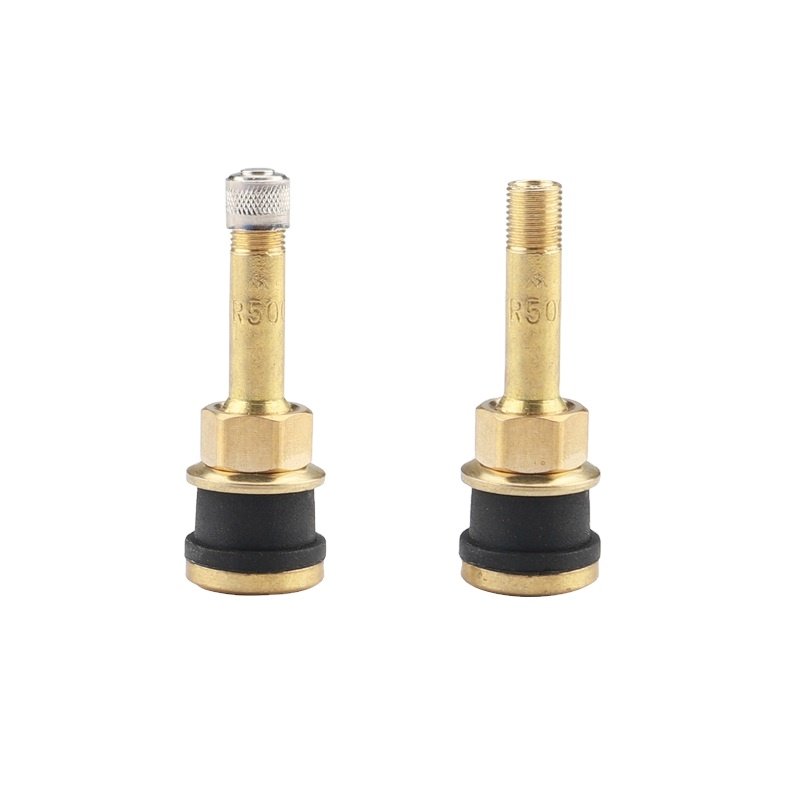 Auto Car Accessories Tyre Valve TR-500 Tubeless Metal Clamp-in Valves Brass Material TR500 Tire Valve for Truck and Bus