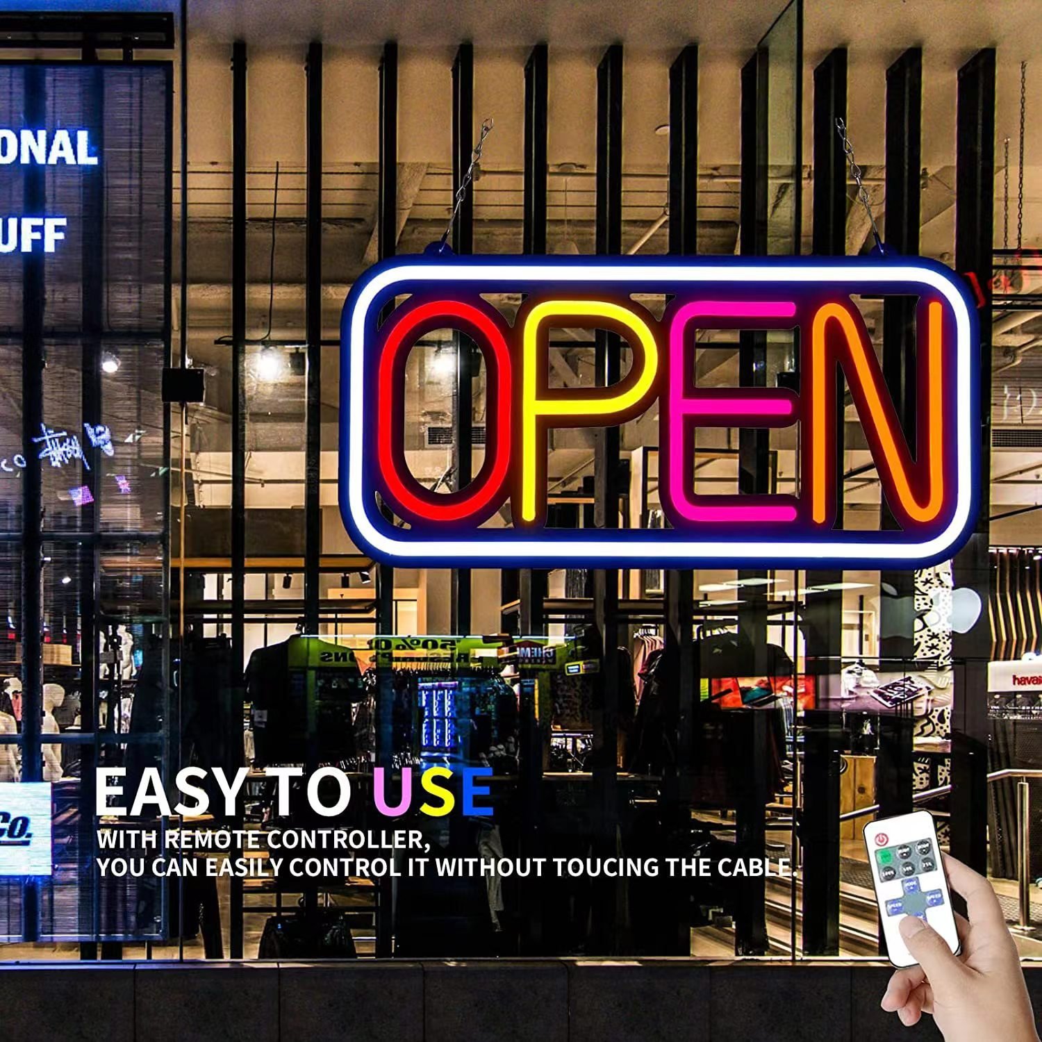 Handmade Custom LED Neon Sign Open Logo Shop for Bar Home Office Store or Park Multi-Use Open Neon Light