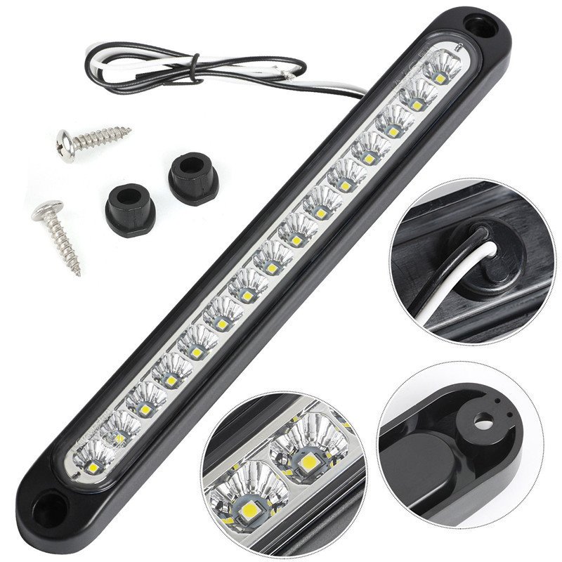 250mm Length LED Light Truck Trailer Lorry Bus Brake Stop Turn Tail Light Side Marker for Car Trucks Vehicles 12V 24V