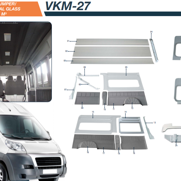 **DUCATO INTERIOR TRIM SET** **TOP SELLER WHOLESALE PRODUCT** ** ABS PLASTIC INTERIOR TRIM SETS for CAMPERS, MINIBUSES, BUSES**