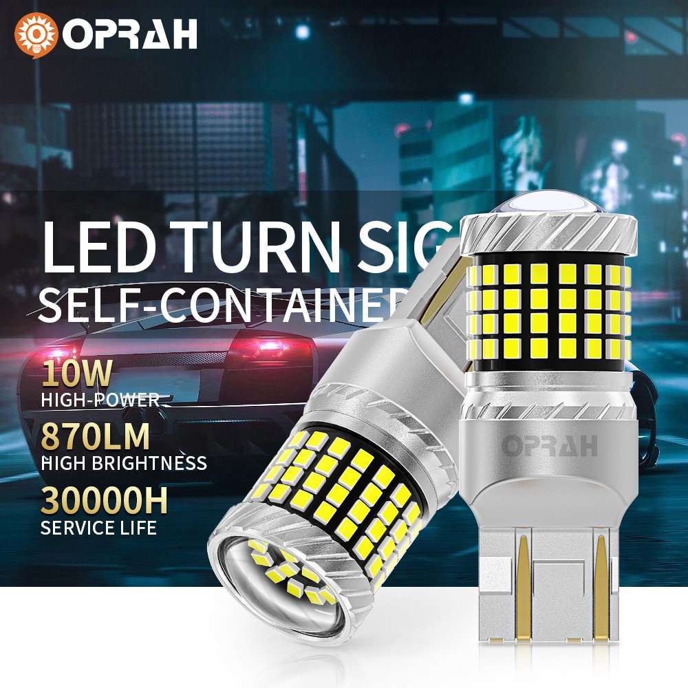 Oprah High Power 1156 LED Bulb Amber 2016 87SMD Auto LED Bulb 12V 24V Blinker Bulb 7443 3157 1157 Ba15s Parking T20 Tail Light