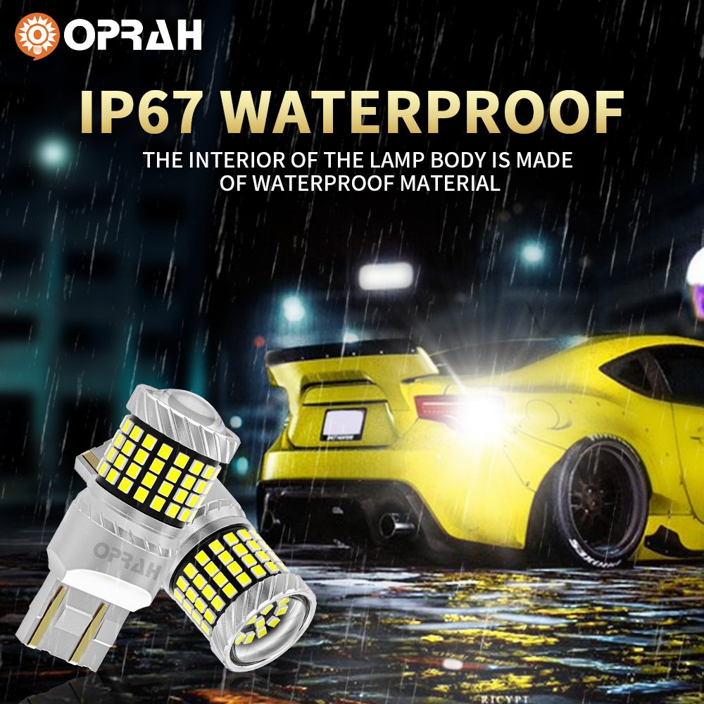 Oprah High Power 1156 LED Bulb Amber 2016 87SMD Auto LED Bulb 12V 24V Blinker Bulb 7443 3157 1157 Ba15s Parking T20 Tail Light