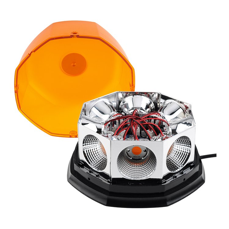 Universal Fit Car Van Bus LED Amber Alert Ceiling Lights LED Rotating Emergency Vehicle Roof Top Beacon Light