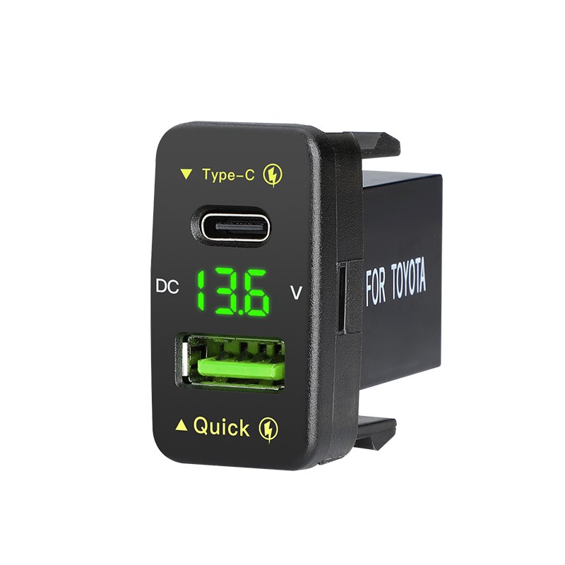 Oem Toyota New Design Usb 45W Car Battery Charger Type C Pd3.0 Charger Super Fast Car Charger