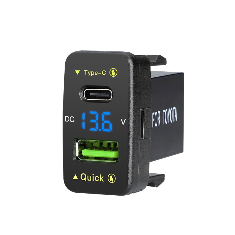 Oem Toyota New Design Usb 45W Car Battery Charger Type C Pd3.0 Charger Super Fast Car Charger