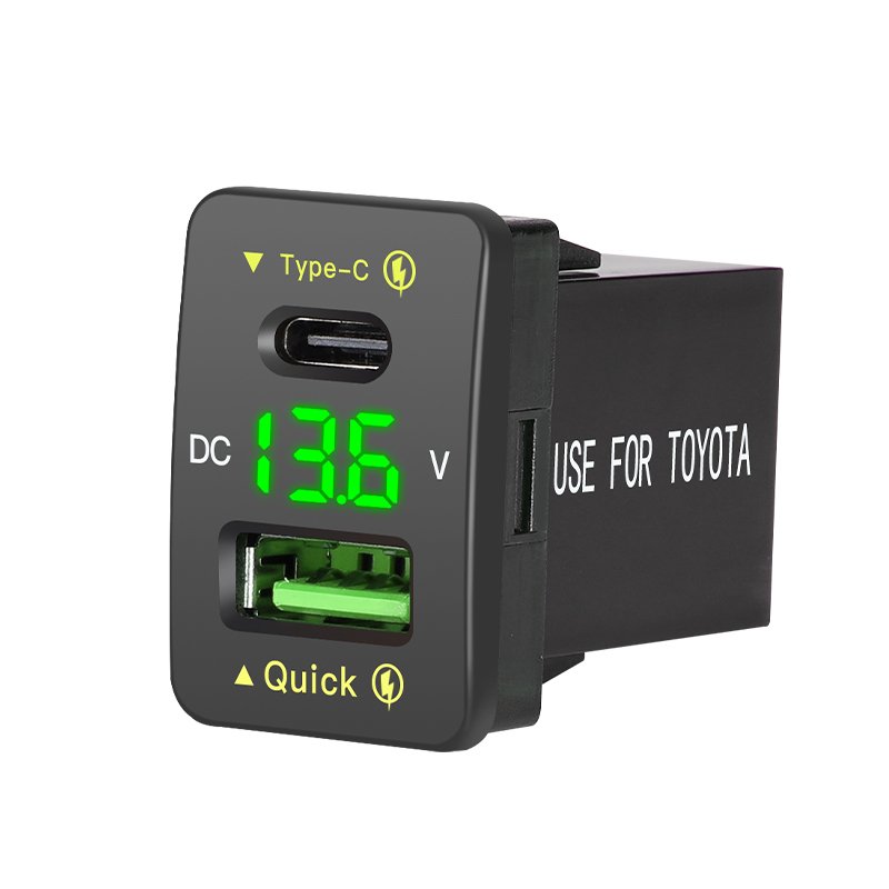 Oem Toyota New Design Usb 45W Car Battery Charger Type C Pd3.0 Charger Super Fast Car Charger