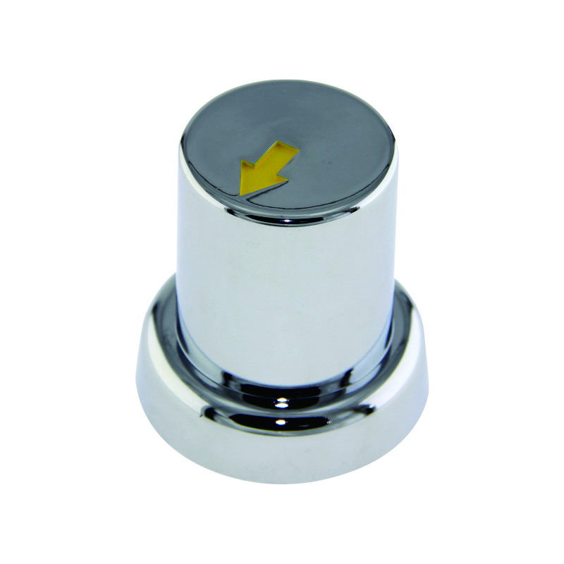 ABS Plastic 60mm Long 33mm Safety Arrow Chrome Lug Nut Covers for Trucks Trailers Bus