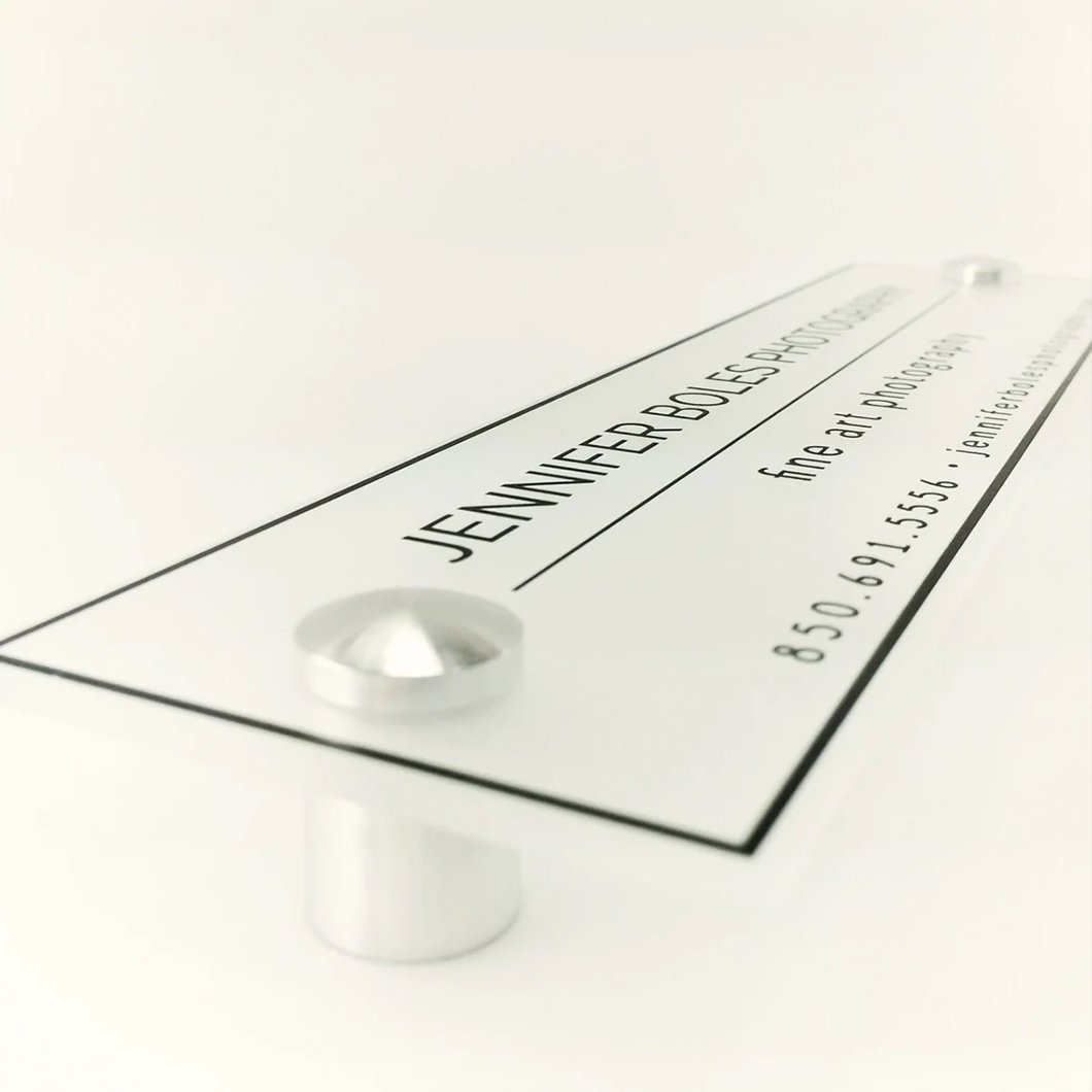 Manufacturer Custom Acrylic House Number Sign With Metal Stand Offs Door Office Nameplate Business Reception Lobby Door Sign