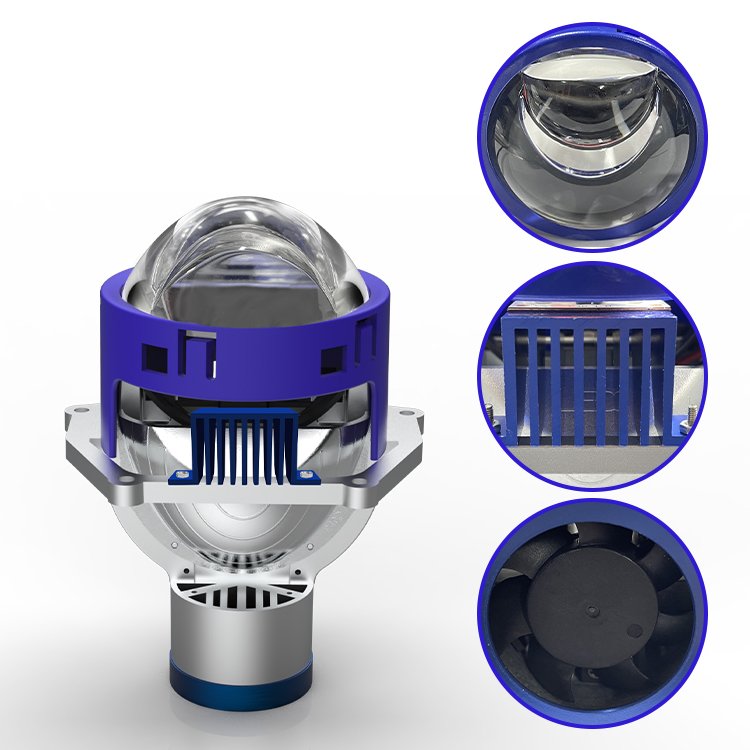 Famous Product P40L Laser Projector Lens LED Headlight 12v-80v Hi/Lo Beam Led Lens LHD/RHD Bi-led Headlight for Vehicle Light