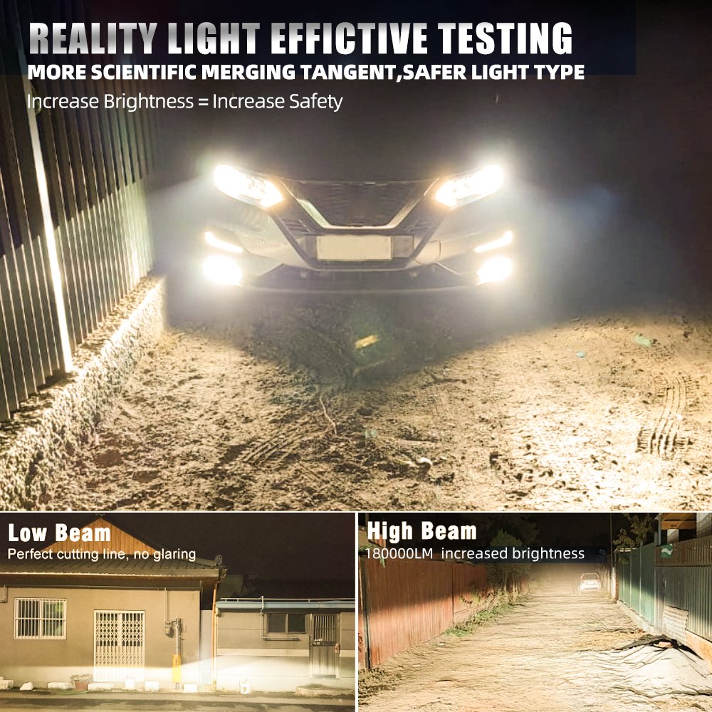 4300K Car Headlights 200W High Power Auto Lighting System H7 Luces Para Autos H4 Led Light
