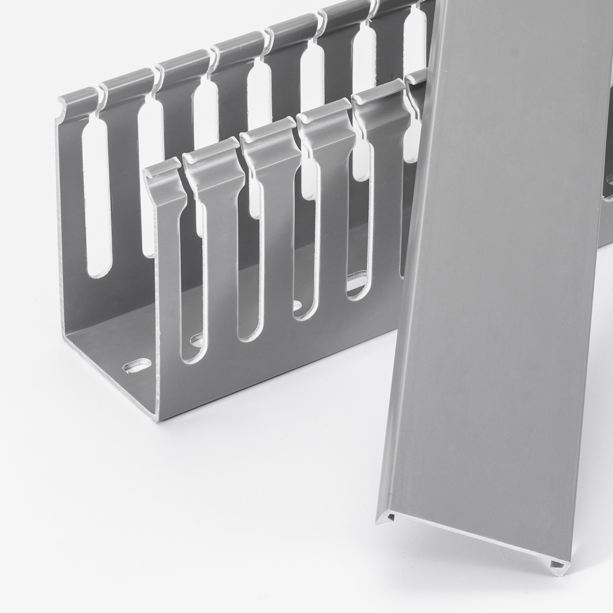 Flame Retardant Trunking Electrical PVC Trunking 50*80 Underground Trunking for Cable protection Grey