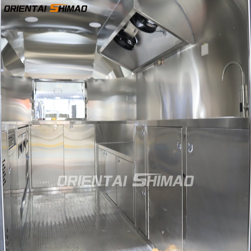 Stainless Steel Street Vending Coffee Fast Food Car Mobile Restaurant Food Vending Ice Cream Mobile Food Carts for Sale