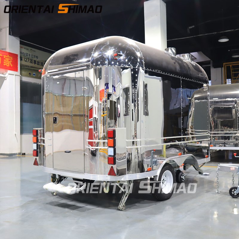 Stainless Steel Street Vending Coffee Fast Food Car Mobile Restaurant Food Vending Ice Cream Mobile Food Carts for Sale