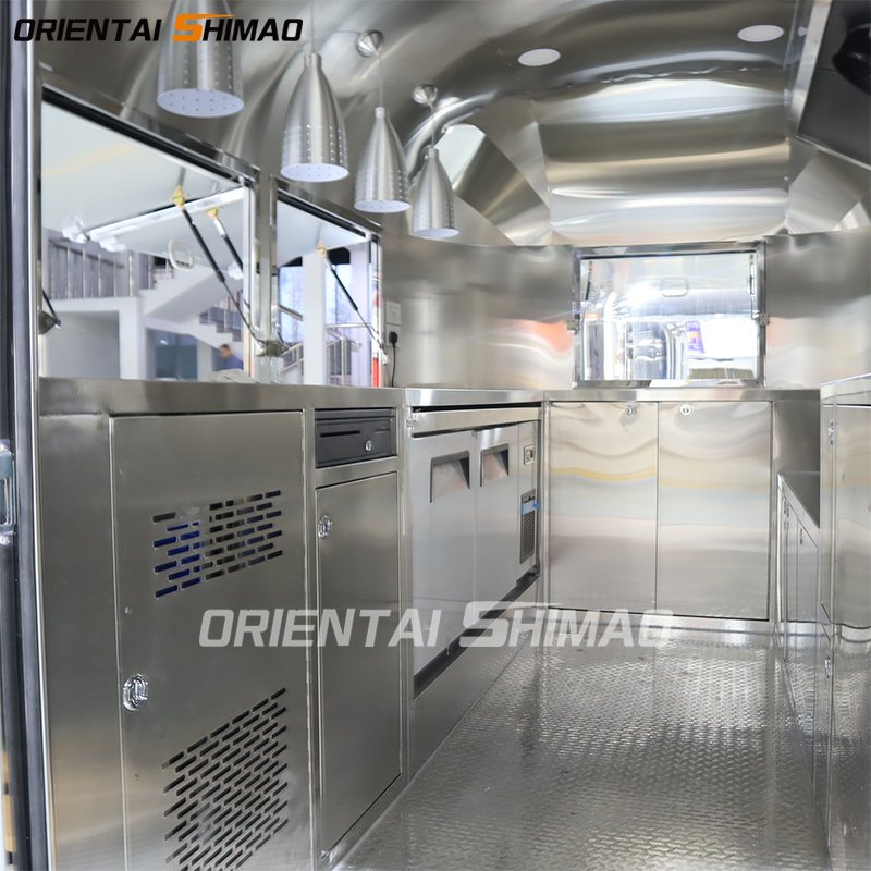 Stainless Steel Street Vending Coffee Fast Food Car Mobile Restaurant Food Vending Ice Cream Mobile Food Carts for Sale