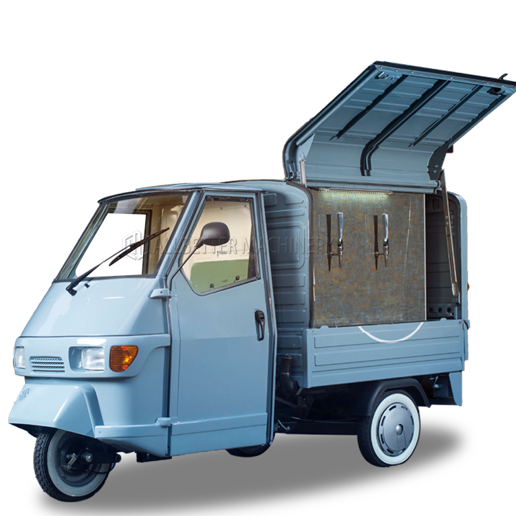 Europe Street Electric Tuk Tuk Food Car Candy Tricycle Mobile Beer Juice Car Breakfast Food Truck for Sale in Usa
