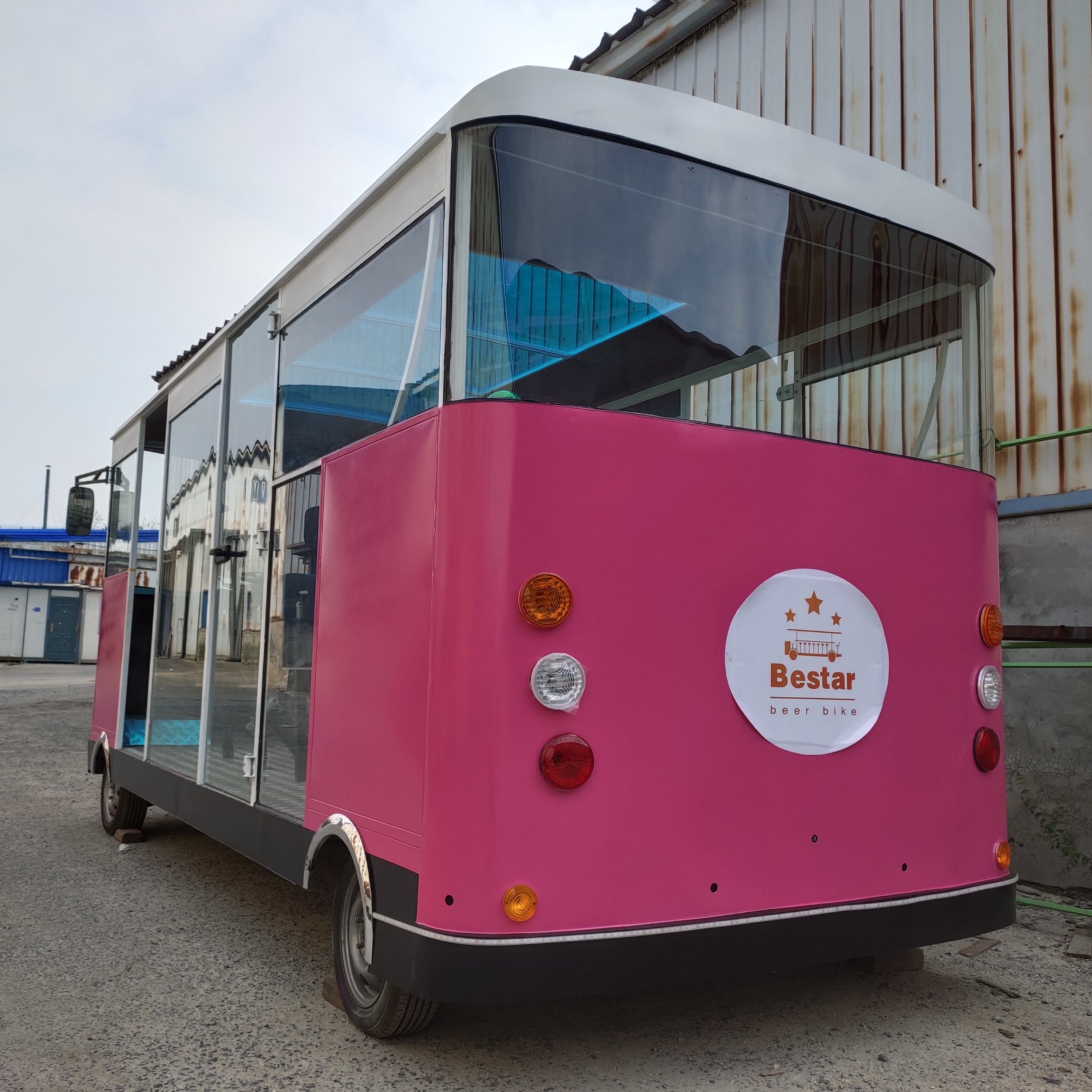 3-Speed Pedal Bar Party Bike Tours Mobile City Pub Bike Hopper Cycle with Beer Bike & Mobile Bar Pedal Pub
