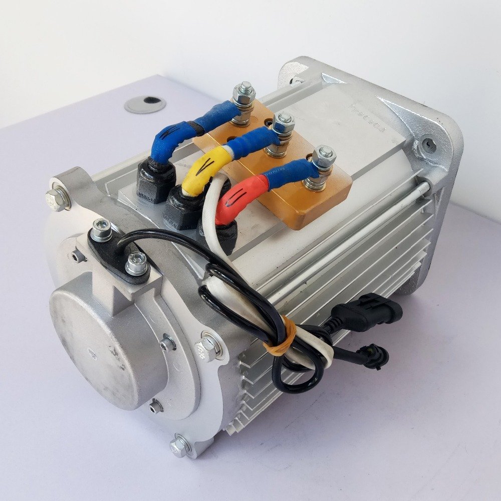 SHINEGLE 72V 7.5KW AC Motor tesla Moteur for Sightseeing Bus Mini Moke Engine Traction Motor for Electric Vehicle