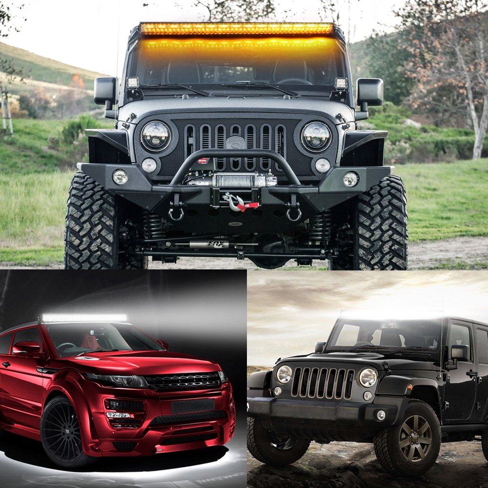 4x4 Accessories Spot Light Bars 42 Inch Row Led Curved Work Light bar ,offroad Led Driving Light Bars