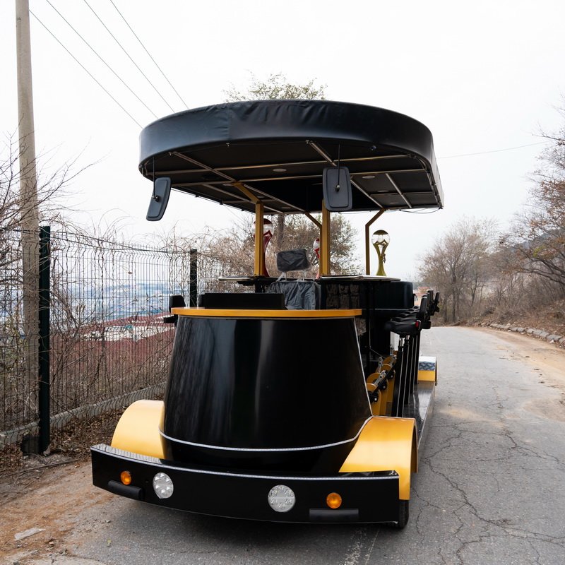 Sightseeing City Bus Pedal Pub Electric With Pedal Assit Party Pub Beer Bike