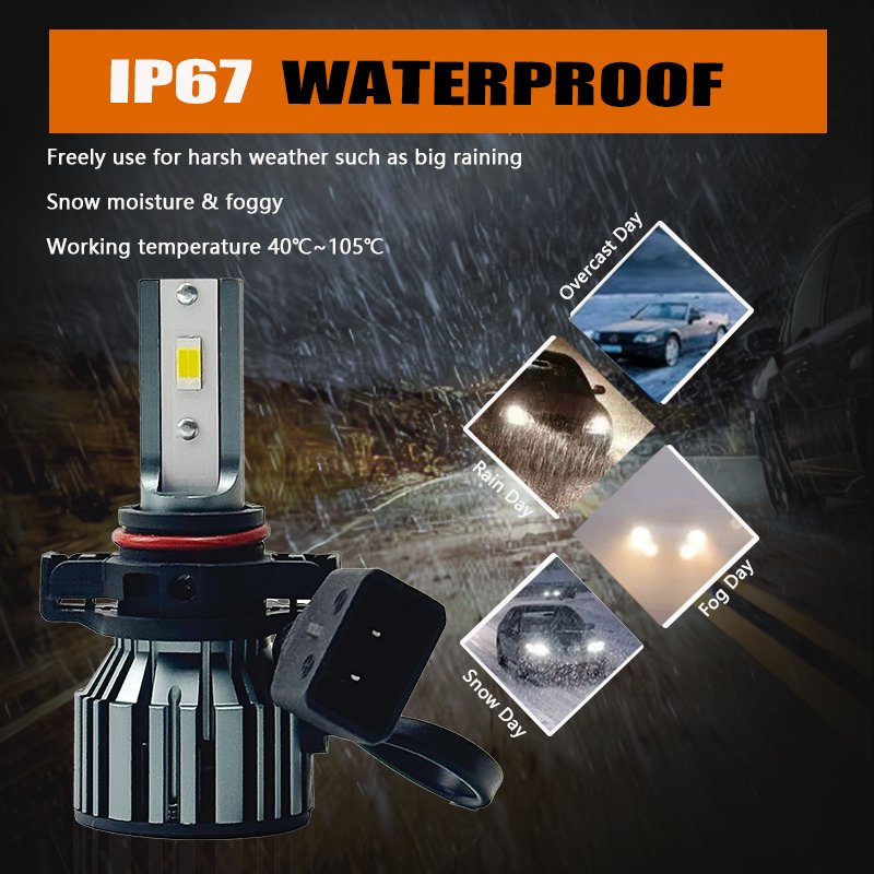 KingEagle M3-5202 CSP LED Headlight Factory Wholesale High Quality H1 H3 H7 H4 9005 HB3 9006 HB4 H8 H11 COB Led Headlight