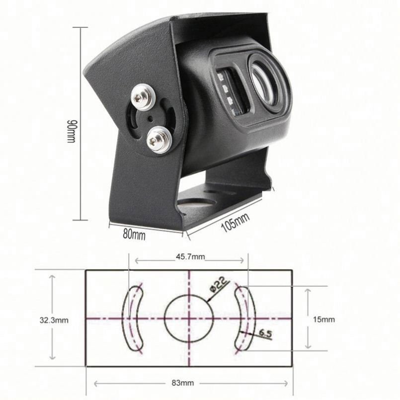 Wholesale Customized Car Accessories CCTV Camera Express Van Waterproof IP69K Wide Angle AHD Camera Truck