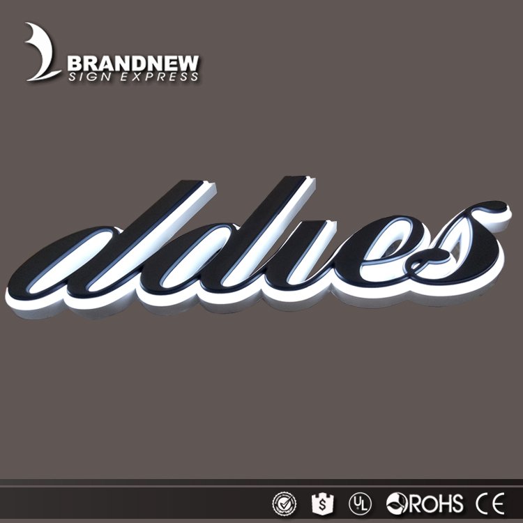 Hot Sale Custom Design Retail Storefront Led Light Letter Shop Fascia Signs