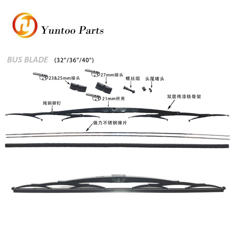 Universal Wiper with Bone Wiper Blade Automotive Iron Bone Wiper Blades